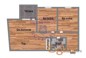 Trosoban stan u izgradnji na Petrovaradinu
