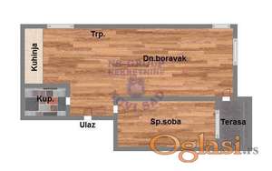 Jednoiposoban 41m2 Petrovaradin