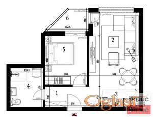 KLISA, 44m2, Dvosoban sa pdv