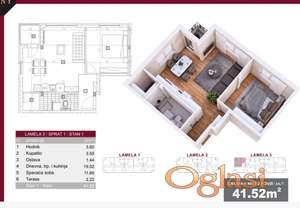 Dvosoban stan-novogradnja-Veternik