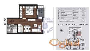 Odličan dvosoban stan u izgradnji na Grbavici