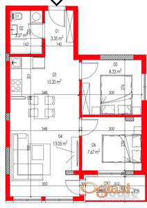 STAN - PETROVARADIN - ALIBEGOVAC - 50m2 - 101140 evra