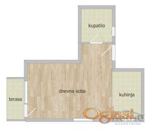 STAN - NOVI SAD - TELEP - 33m2 - 87870 evra