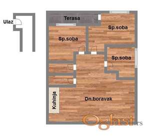 Penthouse 224m2 Karagača, sa parking mestom