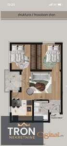 Dvosoban stan u blizini Vrnjačkih termi 43,02m2