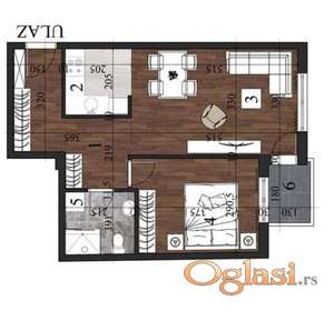 Komforan dvosoban - Cena sa PDV-om