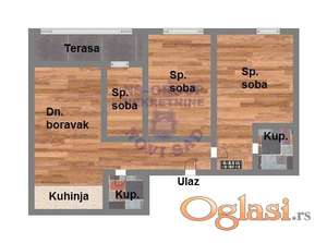 Četvorososban 85m2 Bulevar patrijarha Pavla