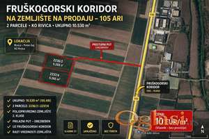 Na prodaju dve parcele Irig-Rivica