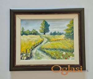 Ulje na lesonitu - Letnji put kroz prirodu