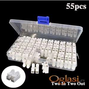 Brze klema na oprugu 50 i 55 komada 2p do 2,5mm2