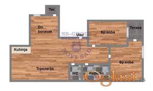 Nov trosoban stan, Salajka, sa povratom PDV-a!