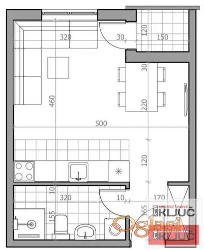 SREMSKA KAMENICA, 30m2, Jednosoban sa pdv
