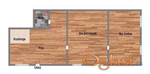 Dvosoban dvorišni stan