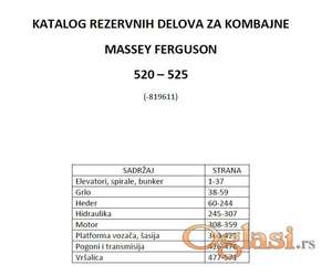 Massey Ferguson 520 - 525  katalog delova