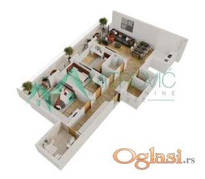 Novi Sad, Salajka - Triposoban stan  106m2 