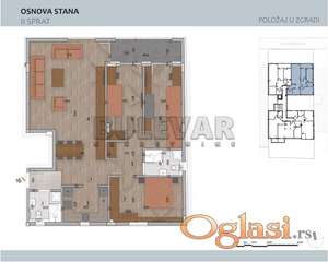 Eksluzivna novogradnja u Čairu, četvorosoban, II sprat, 104 m2