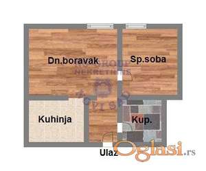 Dvosoban stan u izgradnji - Futog