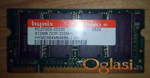 Memorija 2 x 512MB DDR