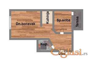 Odlična lokacija ,jednoiposoban stan