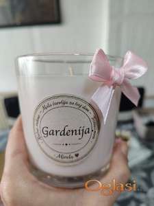 Ručno rađena mirisna sveća od soja-kokos voska