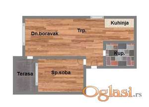 Odličan dvosoban stan u izgradnji na Petrovaradinu! Sadovi!