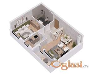 Dvosoban novogradnja !