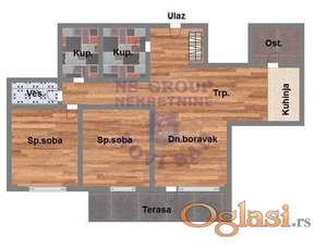 Trosoban stan na Telepu, 80m2