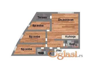 Odličan četvorosoban stan u izgradnji, 85m2.