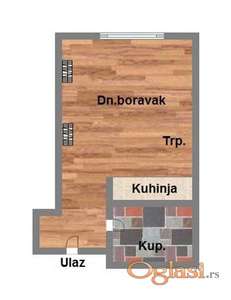 ~ Garsonjera kod Bulevara Patrijarha Pavla ~  POVRAT PDV-A  -   3.SPRAT  SA LIFTOM  -  TOP LOKACIJA