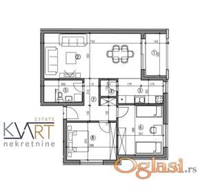 STAN - VRBAS - CENTAR - 75m2 - 112500 evra