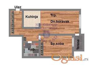 Odlican dvosoban stan u izgradnji na Grbavici