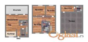 Urbana vila - dvorište - parking!