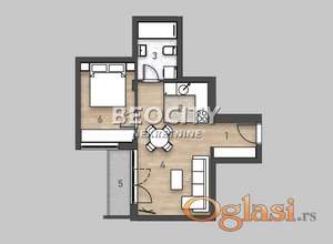 Novi Sad, Salajka, Karađorđeva, 2.0, 42m2