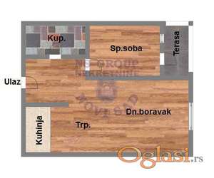 Dvosoban stan u izgradnji sa PDV-om Telep