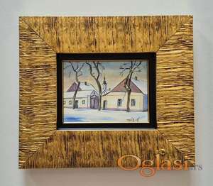 Ulje na lesonitu - Malo Vojvodjansko selo