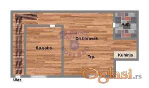 Dvosoban stan u izgradnji,50m2!