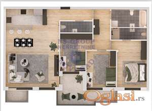 Četvorosoban stan u izgradnji u centru