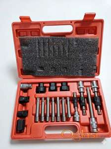 Alat za skidanje remenica alternatora 18 kom Ovaj set uključuje sve potrebne komponente za efikasno uklanjanje i postavljanje remenica alternatora, čime se smanjuje vreme potrebno za popravku i smanjuje rizik od oštećenja delova.  Ukoliko zelite da porucite Posaljite poruku 1 Ime i prezime 2 Ulica i broj 3 Mesto i postanski broj 4 Broj telefona za kontakt