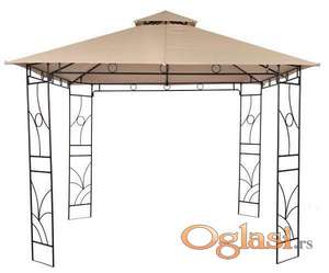 Metalna gazebo tenda Panama sa duplim krovom 3 x 3m