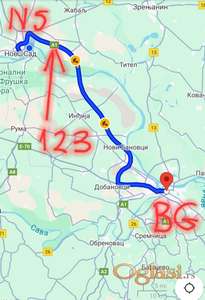 Auto put Novi Sad Beograd zemljiste plac
