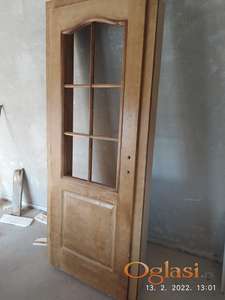 Vrata drvena (kraft master) sobna sa otvorima za staklo