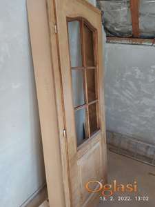 Vrata drvena (kraft master) sobna sa otvorima za staklo