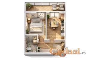 Jednosoban stan kod Dif-a