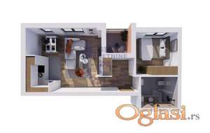 Kvalitetan objekat koji se sastoji od 12 stanova različite strukture — od dvosobnih do četvorosobnih.