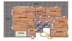 Fantastican stan sa terasom od 40m2!