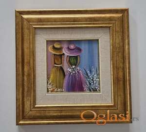 Ulje na platnu - Dva sesira, jedna prica