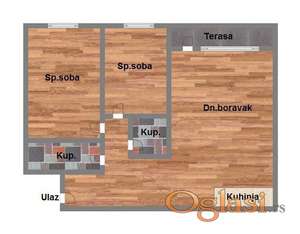 Trosoban, 70m2 Telep