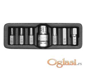 Profesionalni set nastavaka imbusI 4-12 mm, 7 kom