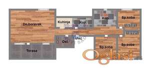 Četvorosoban stan, 85m2, Veternik