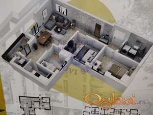 U centru Rume, perfektan troiposoban stan u izgradnji.